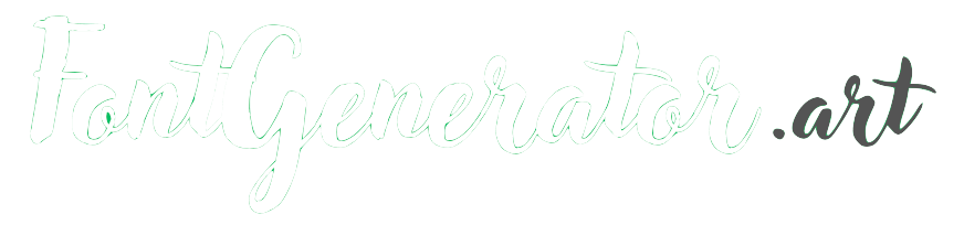 Font Generator Art Logo